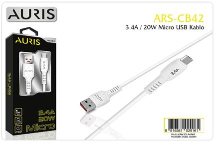 Auris CB42 3.4A Micro Kablo